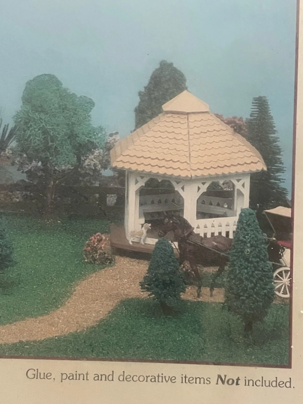 Vintage Greenleaf Village 8026 Firehouse & Bandstand Building Kit NOS NEW